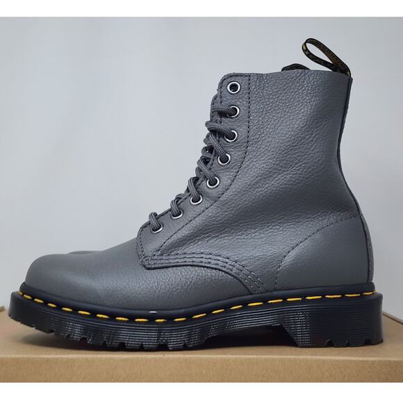 DS Doc Martens Pascal Leather GREY Size 5 - Picture 3 of 7